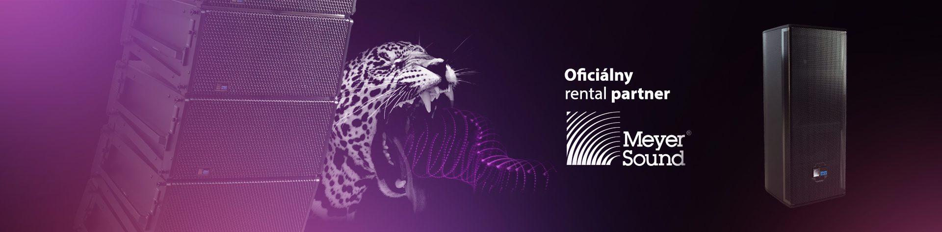 Oficiálny partner prenájmu zvuku Meyer Sound