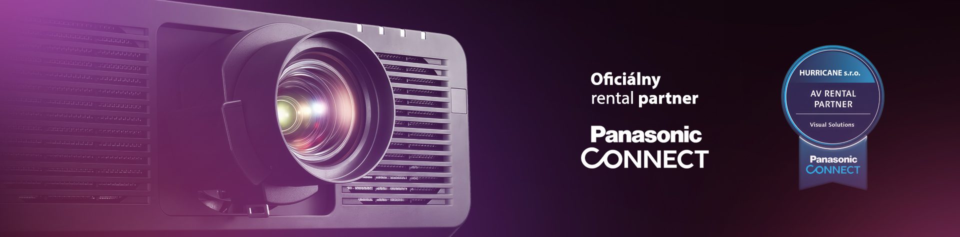 Projektor Panasonic oficiálny prenájom partner certifikát